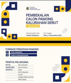 Pembekalan Calon Pamong Kalurahan Serut